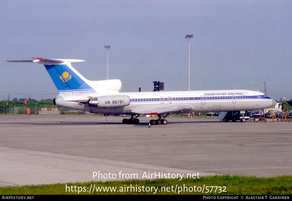 Aircraft Photo of UN-85781 | Tupolev Tu-154M | Kazakhstan Airlines | AirHistory.net #57732