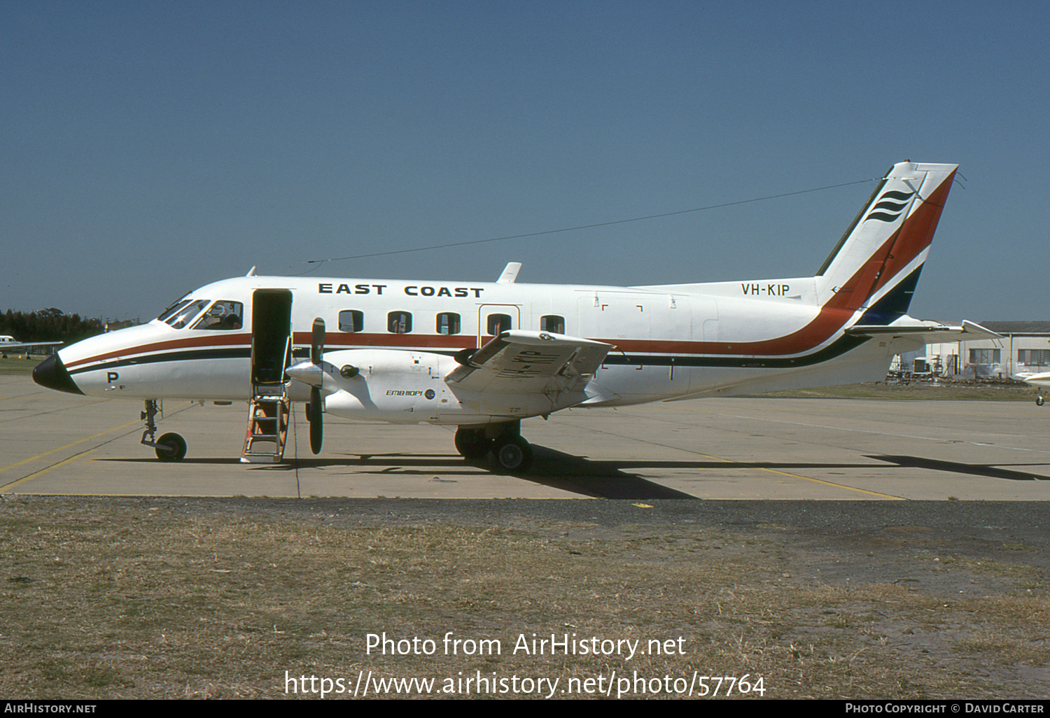 Aircraft Photo of VH-KIP | Embraer EMB-110P1 Bandeirante | East Coast Airlines | AirHistory.net #57764