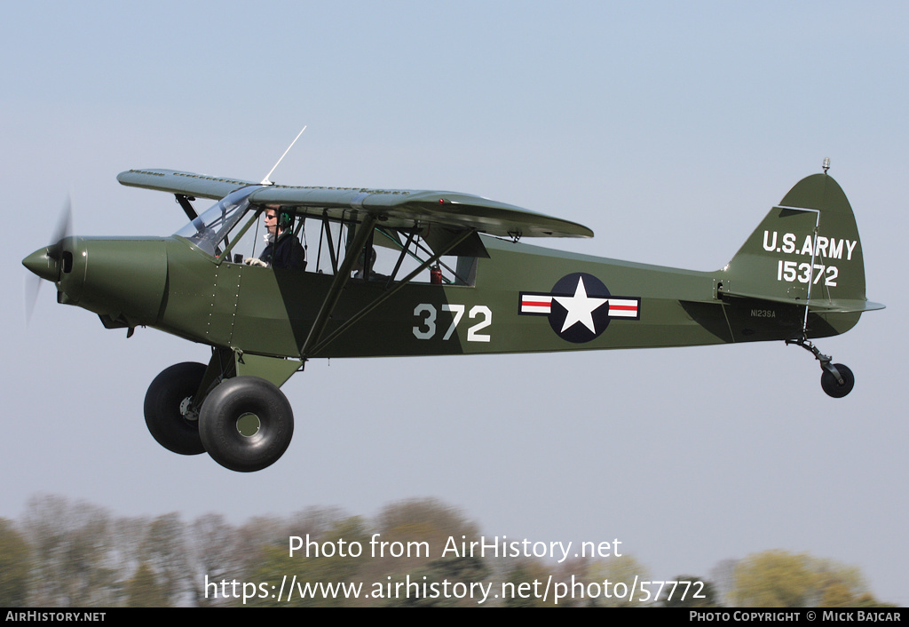 Aircraft Photo of N123SA / 15372 | Piper PA-18-150 Super Cub | USA - Army | AirHistory.net #57772