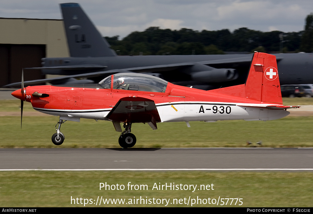 Aircraft Photo of A-930 | Pilatus NCPC-7 | Switzerland - Air Force | AirHistory.net #57775