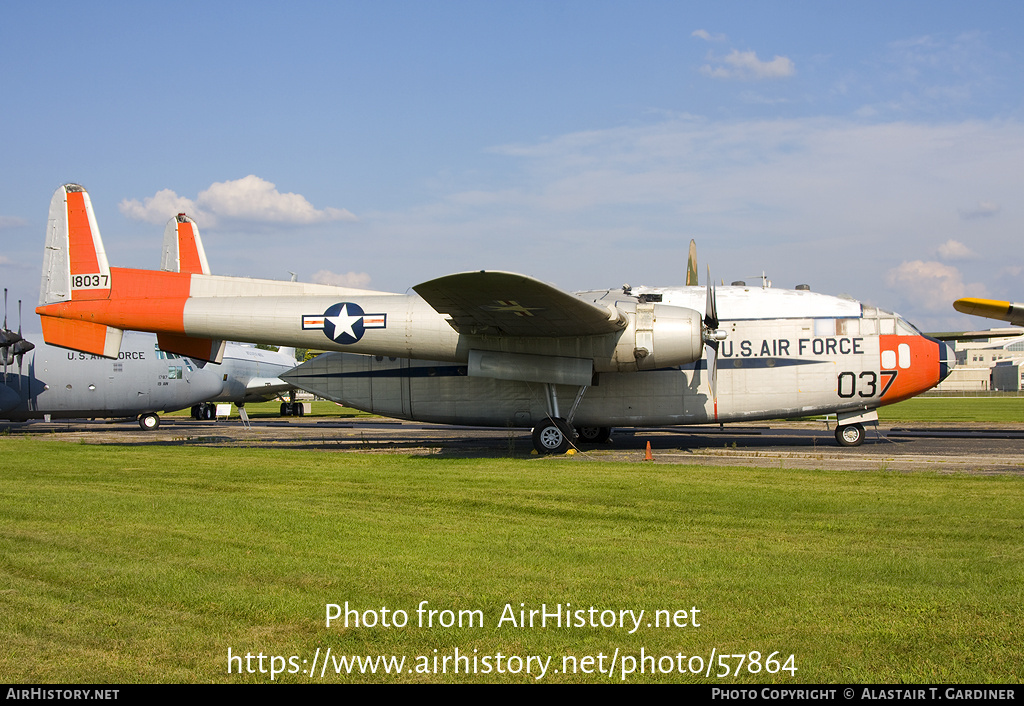 Aircraft Photo of 51-8037 / 18037 | Fairchild C-119J Flying Boxcar | USA - Air Force | AirHistory.net #57864