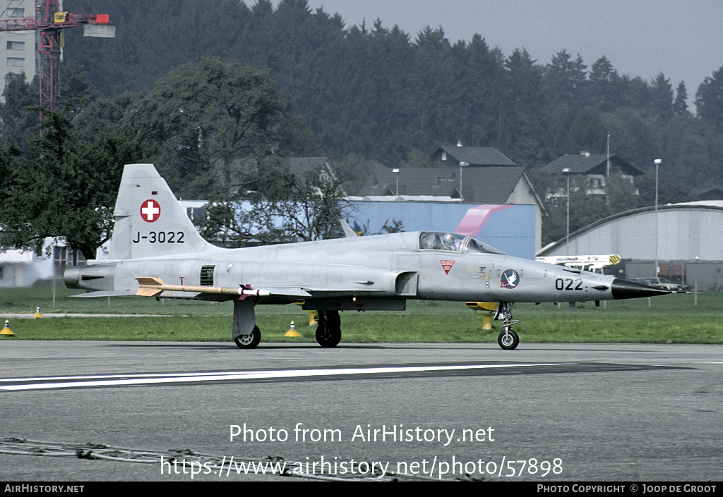 Aircraft Photo of J-3022 | Northrop F-5E Tiger II | Switzerland - Air Force | AirHistory.net #57898