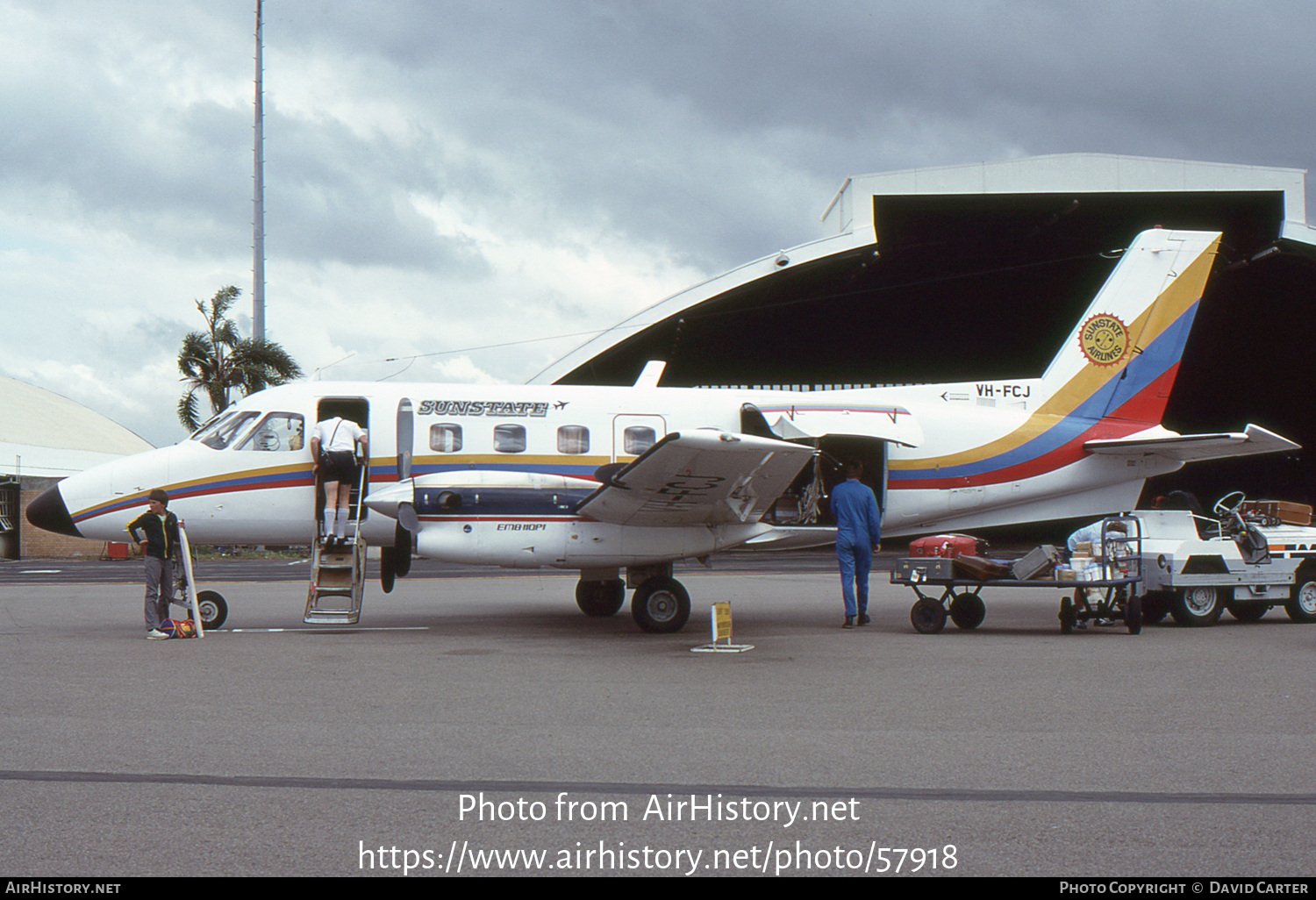 Aircraft Photo of VH-FCJ | Embraer EMB-110P1 Bandeirante | Sunstate Airlines | AirHistory.net #57918