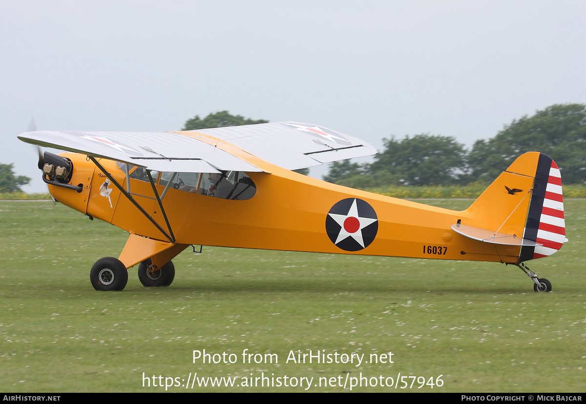 Aircraft Photo of G-BSFD / 16037 | Piper J-3C-65 Cub | USA - Air Force | AirHistory.net #57946