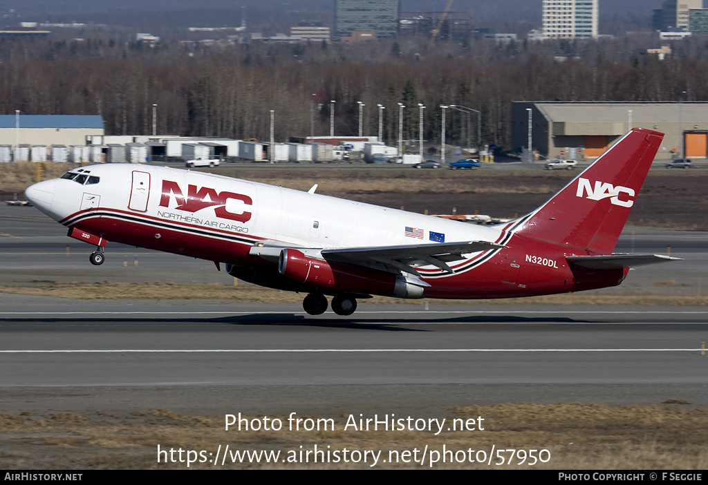 Aircraft Photo of N320DL | Boeing 737-232/Adv(F) | Northern Air Cargo - NAC | AirHistory.net #57950