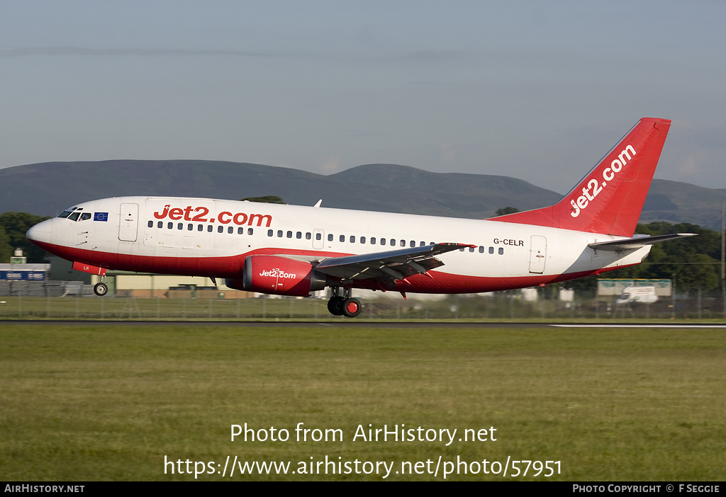 Aircraft Photo of G-CELR | Boeing 737-330(QC) | Jet2 | AirHistory.net #57951