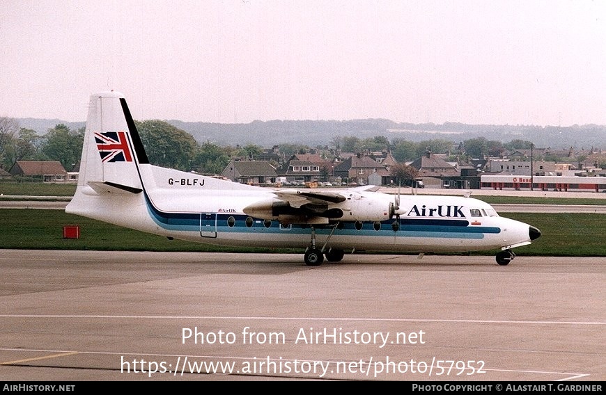 Aircraft Photo of G-BLFJ | Fokker F27-100 Friendship | Air UK | AirHistory.net #57952