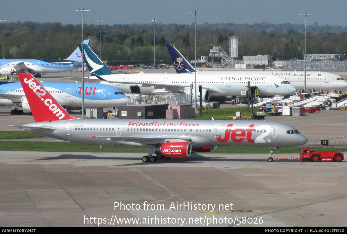 Aircraft Photo of G-LSAI | Boeing 757-21B | Jet2 | AirHistory.net #58026