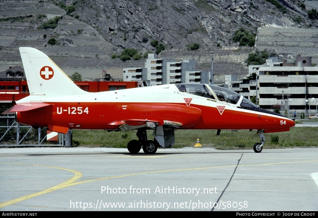 Aircraft Photo of U-1254 | British Aerospace Hawk 66 | Switzerland - Air Force | AirHistory.net #58058