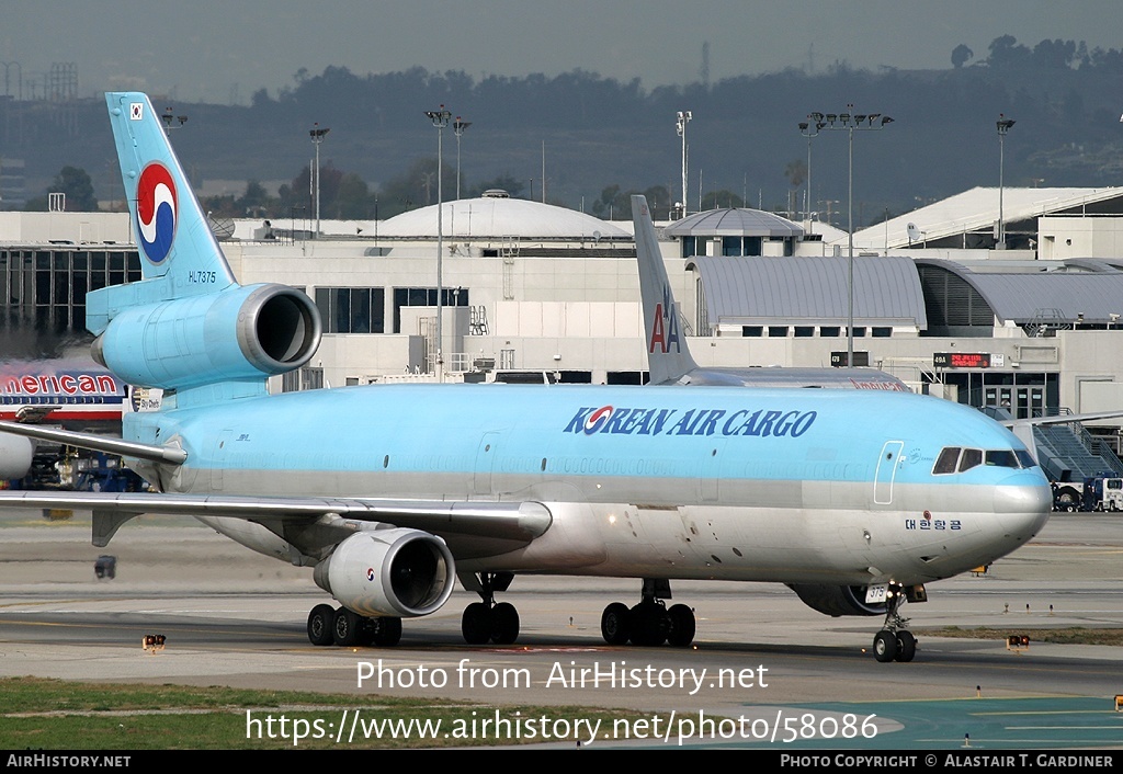 Aircraft Photo of HL7375 | McDonnell Douglas MD-11/F | Korean Air Cargo | AirHistory.net #58086