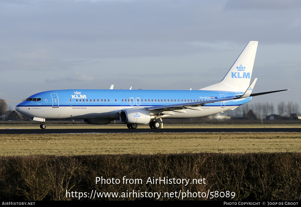 Aircraft Photo of PH-BCA | Boeing 737-8K2 | KLM - Royal Dutch Airlines | AirHistory.net #58089