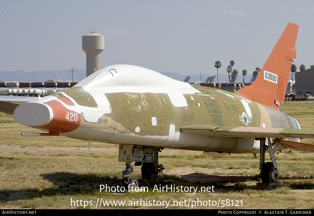 Aircraft Photo of 56-3880 / 63880 | North American F-100F Super Sabre | USA - Air Force | AirHistory.net #58121