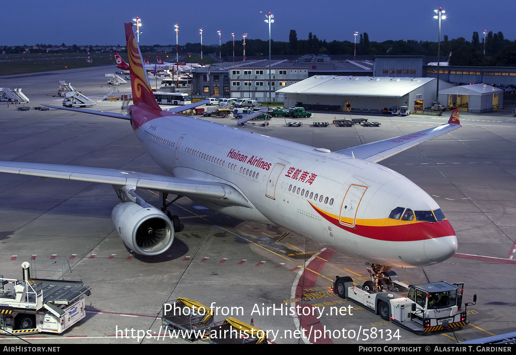 Aircraft Photo of B-6116 | Airbus A330-243 | Hainan Airlines | AirHistory.net #58134