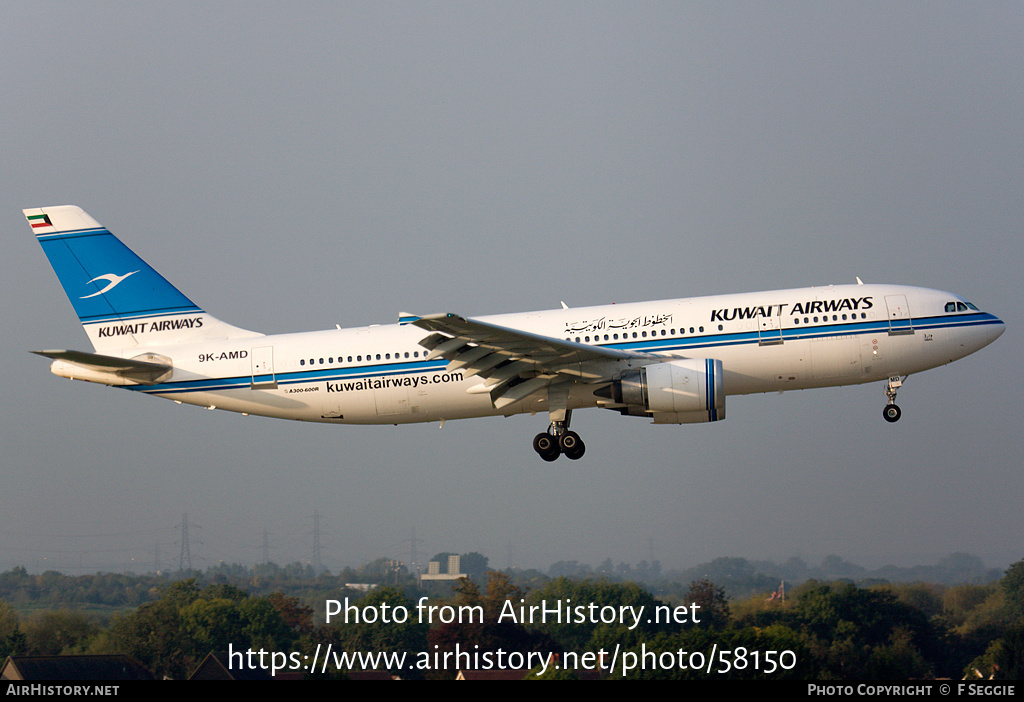 Aircraft Photo of 9K-AMD | Airbus A300B4-605R | Kuwait Airways | AirHistory.net #58150