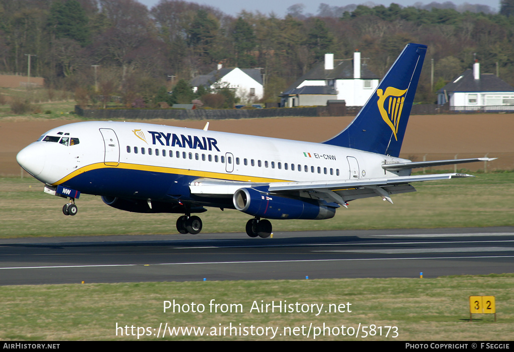 Aircraft Photo of EI-CNW | Boeing 737-230/Adv | Ryanair | AirHistory.net #58173
