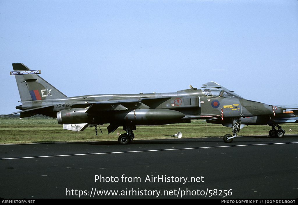 Aircraft Photo of XX962 | Sepecat Jaguar GR1B | UK - Air Force | AirHistory.net #58256