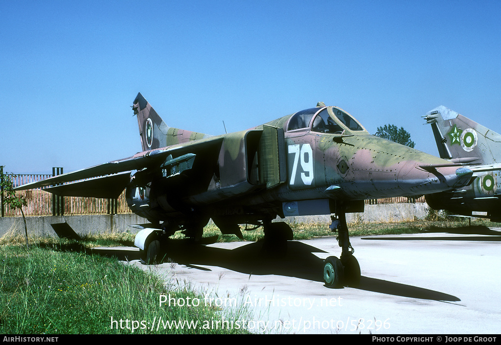 Aircraft Photo of 79 | Mikoyan-Gurevich MiG-23BN | Bulgaria - Air Force | AirHistory.net #58296