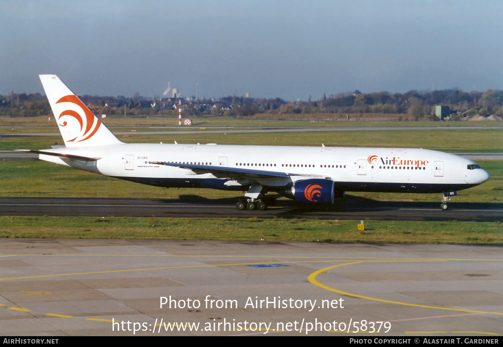 Aircraft Photo of EI-CRS | Boeing 777-2Q8/ER | Air Europe | AirHistory.net #58379