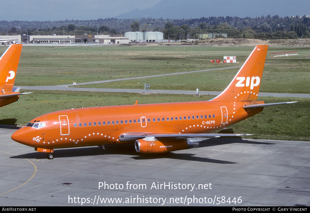 Aircraft Photo of C-GCPO | Boeing 737-217/Adv | Zip Air | AirHistory.net #58446