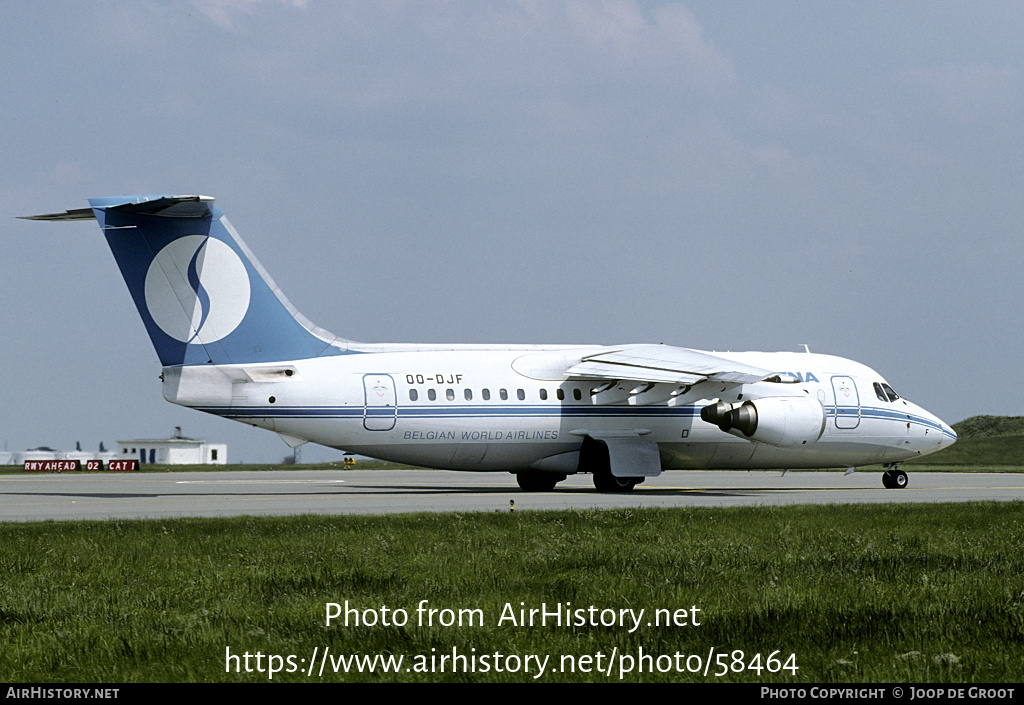 Aircraft Photo of OO-DJF | British Aerospace BAe-146-200 | Sabena | AirHistory.net #58464