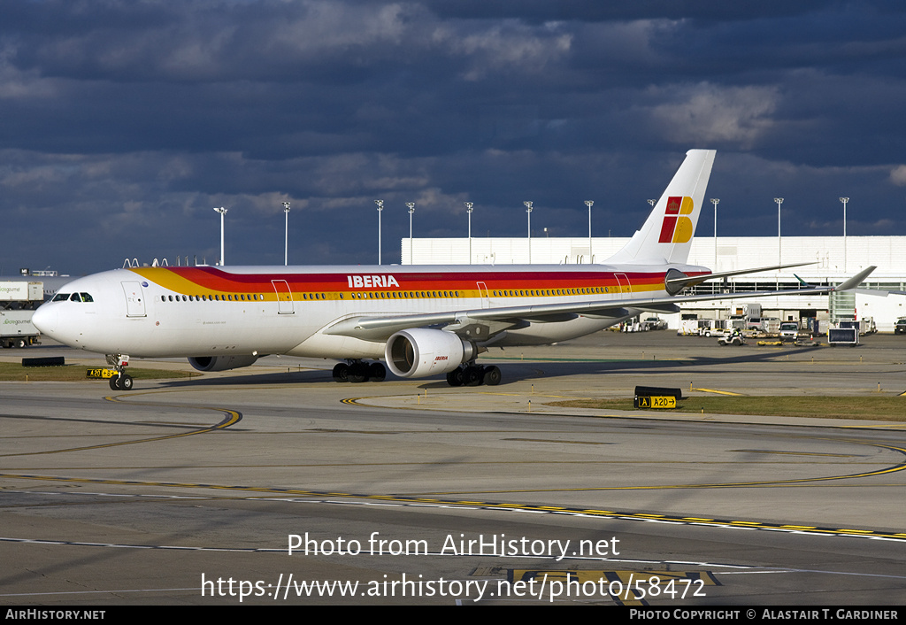 Aircraft Photo of EC-LUX | Airbus A330-302 | Iberia | AirHistory.net #58472