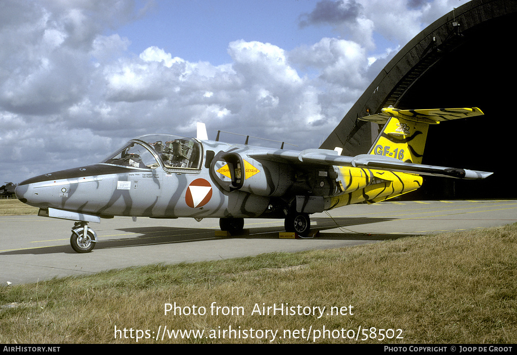 Aircraft Photo of GF-16 | Saab 105OE | Austria - Air Force | AirHistory.net #58502