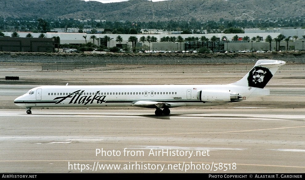 Aircraft Photo of N931AS | McDonnell Douglas MD-83 (DC-9-83) | Alaska Airlines | AirHistory.net #58518