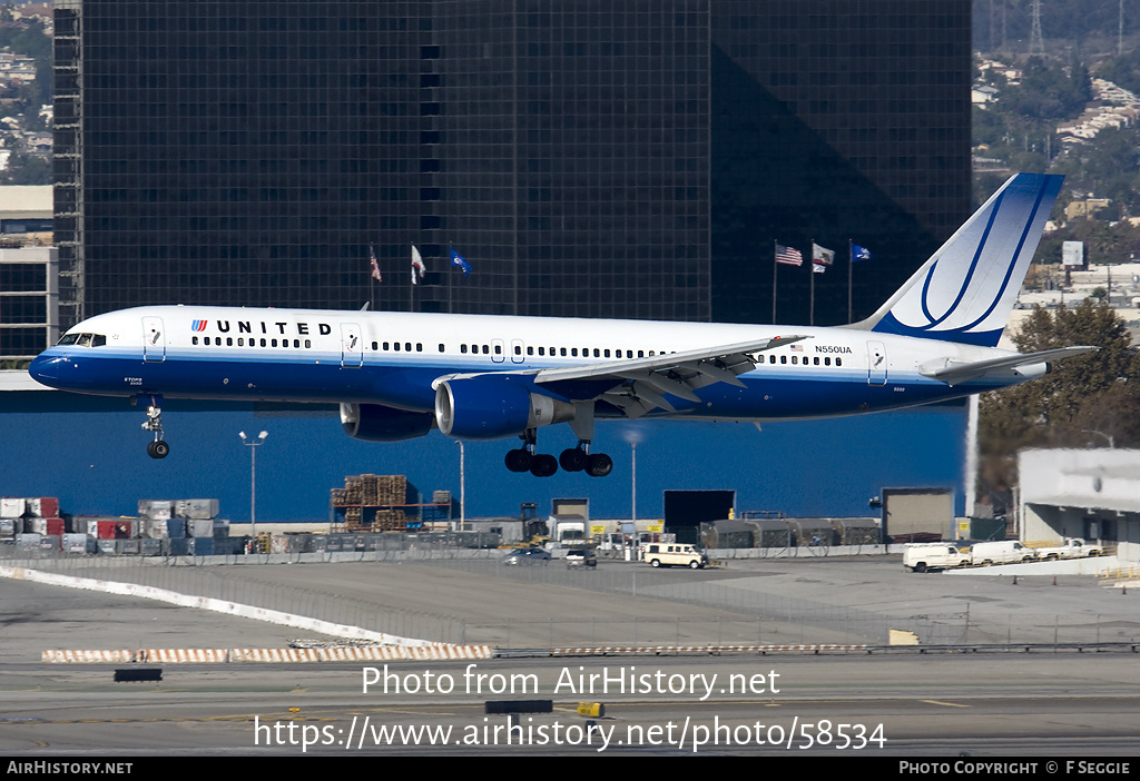 Aircraft Photo of N550UA | Boeing 757-222 | United Airlines | AirHistory.net #58534