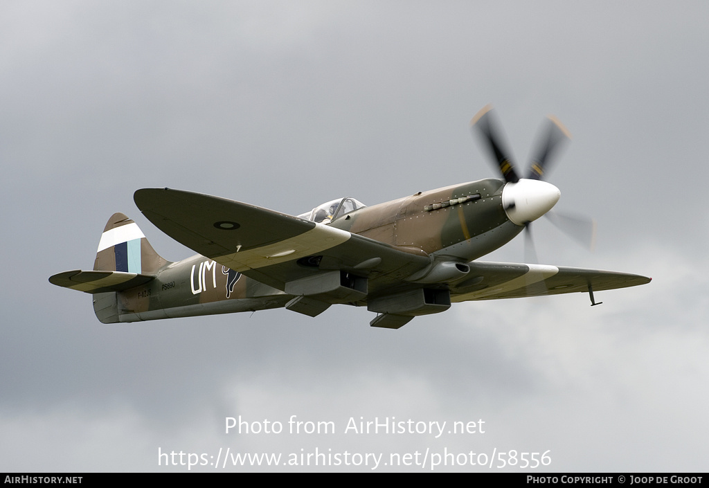 Aircraft Photo of F-AZJS / PS890 | Supermarine 389 Spitfire PR19 | UK - Air Force | AirHistory.net #58556