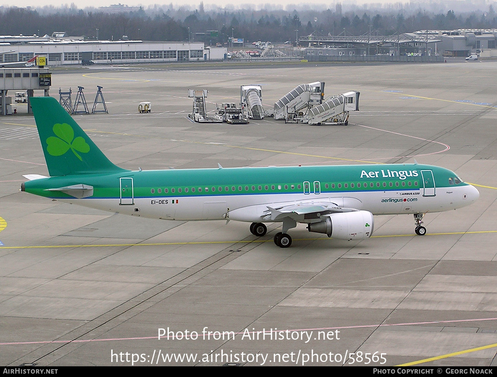 Aircraft Photo of EI-DES | Airbus A320-214 | Aer Lingus | AirHistory.net #58565