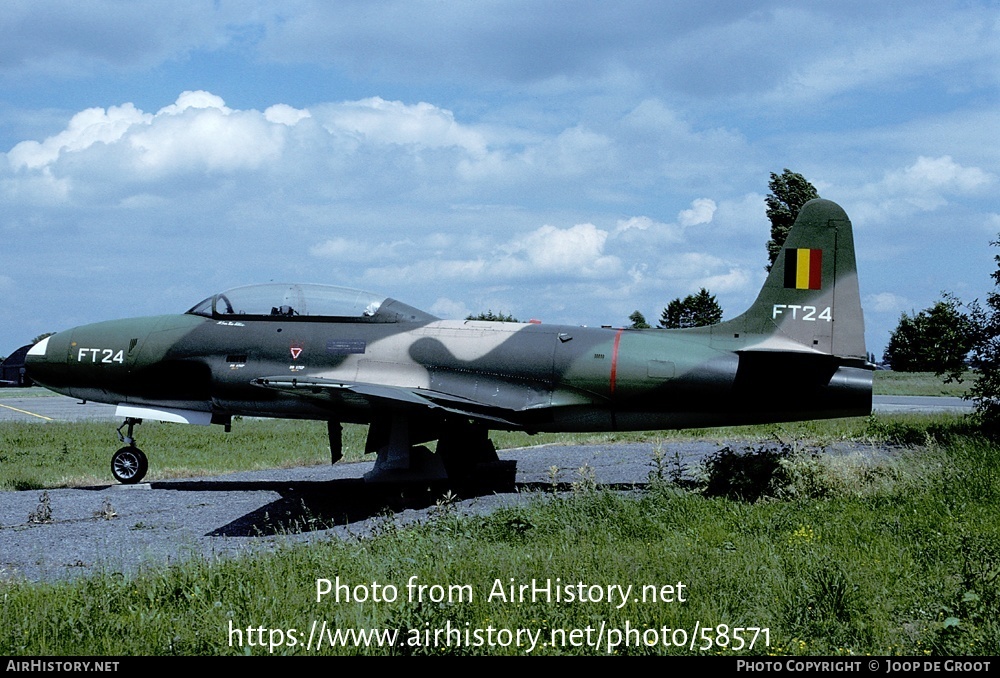 Aircraft Photo of FT24 | Lockheed T-33A | Belgium - Air Force | AirHistory.net #58571