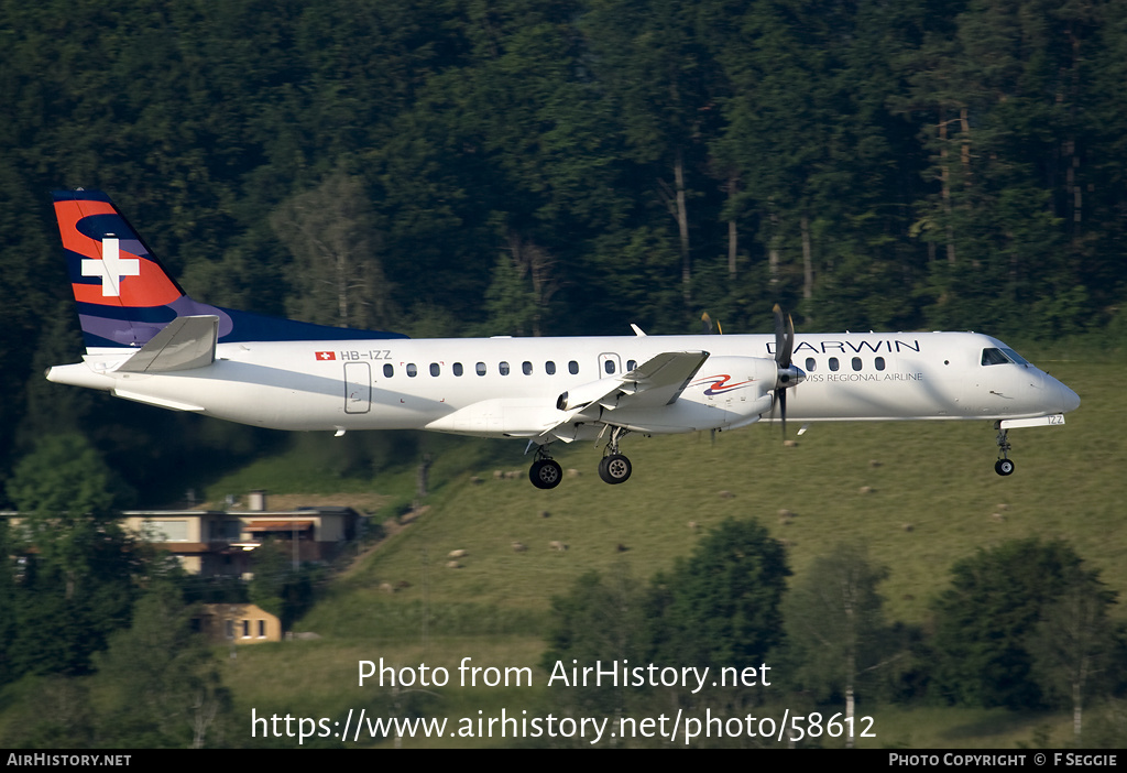 Aircraft Photo of HB-IZZ | Saab 2000 | Darwin Airline | AirHistory.net #58612