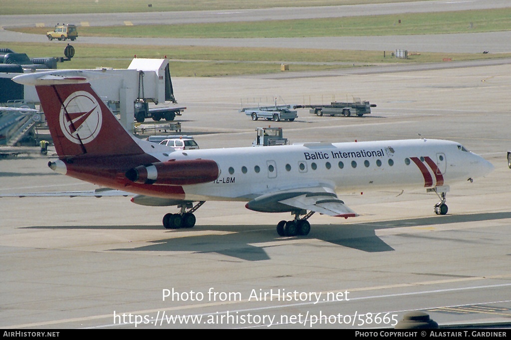 Aircraft Photo of YL-LBM | Tupolev Tu-134B-3 | Baltic International | AirHistory.net #58665