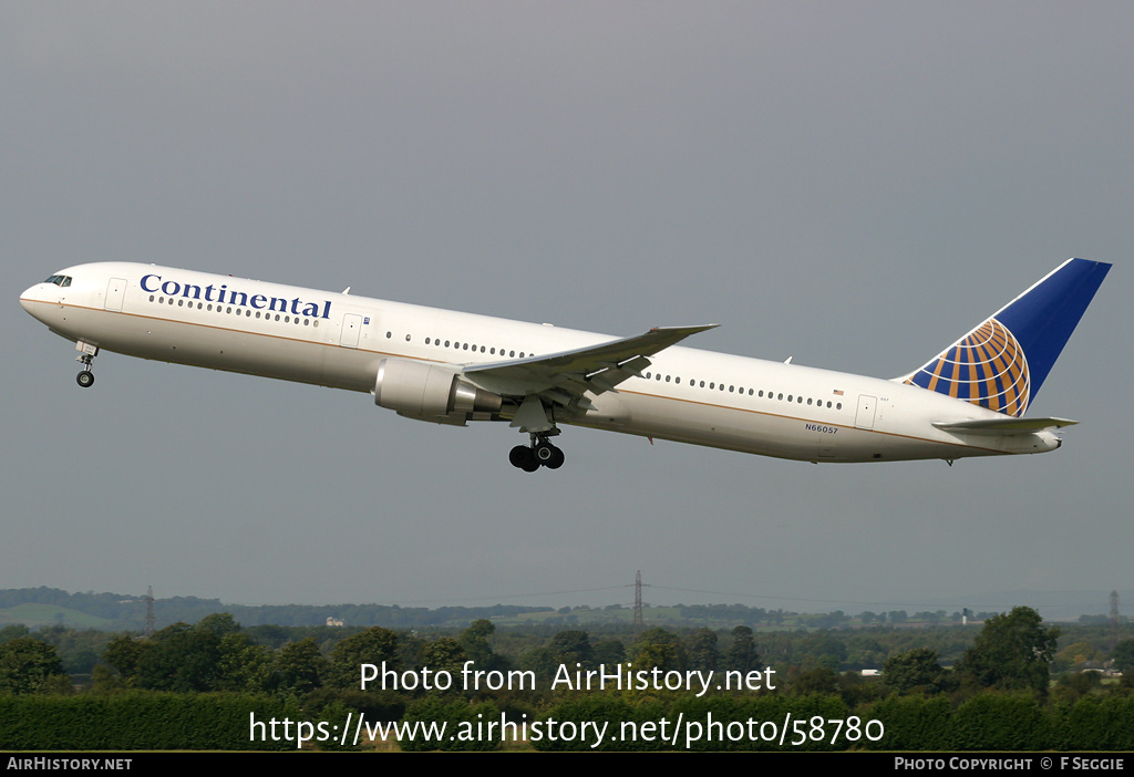 Aircraft Photo of N66057 | Boeing 767-424/ER | Continental Airlines | AirHistory.net #58780