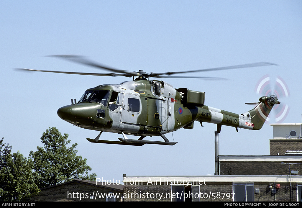 Aircraft Photo of XZ187 | Westland WG-13 Lynx AH7 | UK - Army | AirHistory.net #58797