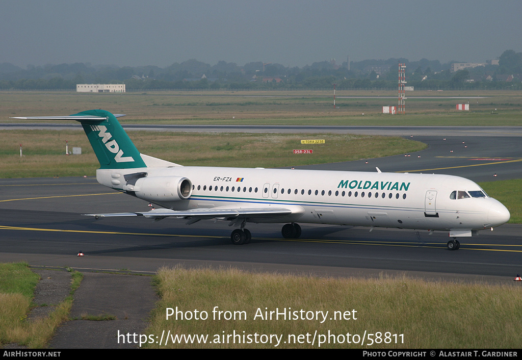 Aircraft Photo of ER-FZA | Fokker 100 (F28-0100) | Moldavian Airlines - MDV | AirHistory.net #58811