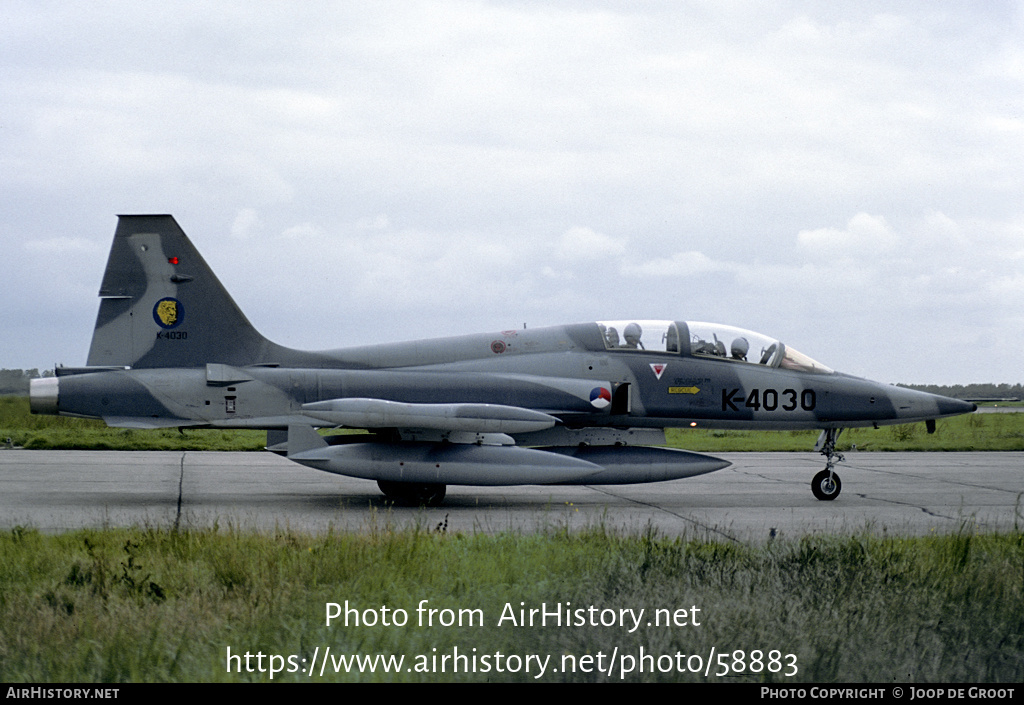 Aircraft Photo of K-4030 | Canadair NF-5B | Netherlands - Air Force | AirHistory.net #58883