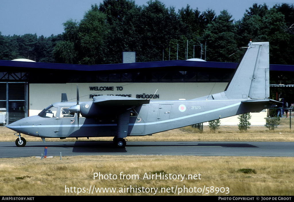 Aircraft Photo of ZF573 | Pilatus Britten-Norman BN-2T Islander CC2A | UK - Air Force | AirHistory.net #58903