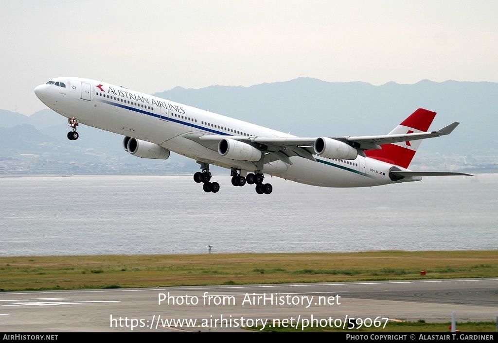 Aircraft Photo of OE-LAL | Airbus A340-313 | Austrian Airlines | AirHistory.net #59067