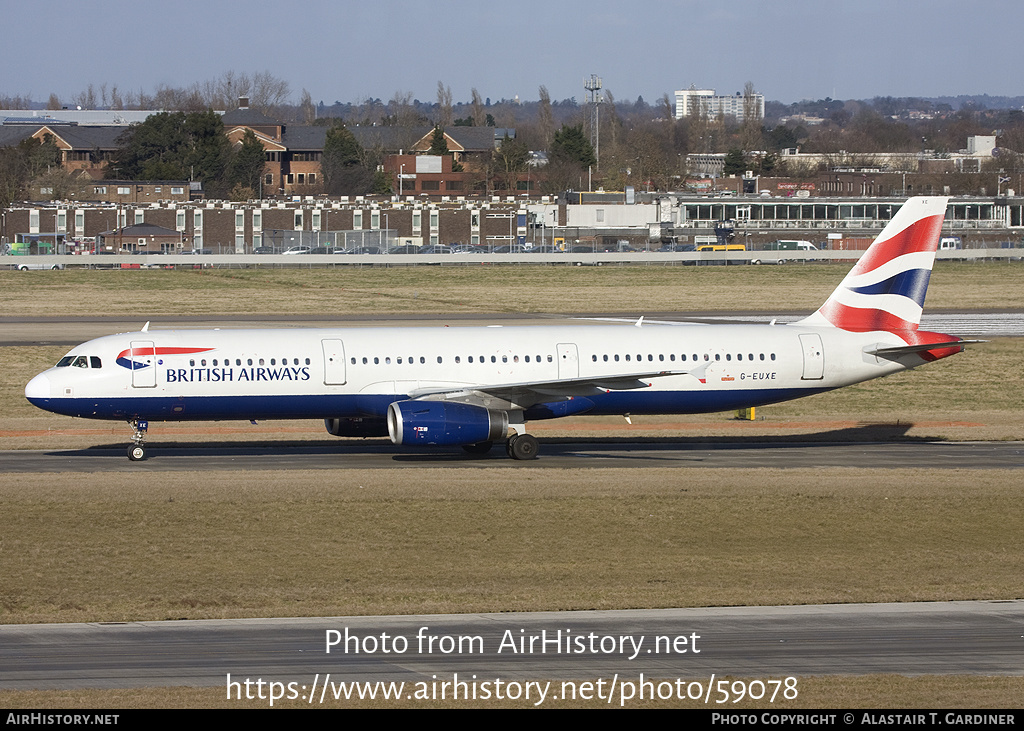 Aircraft Photo of G-EUXE | Airbus A321-231 | British Airways | AirHistory.net #59078