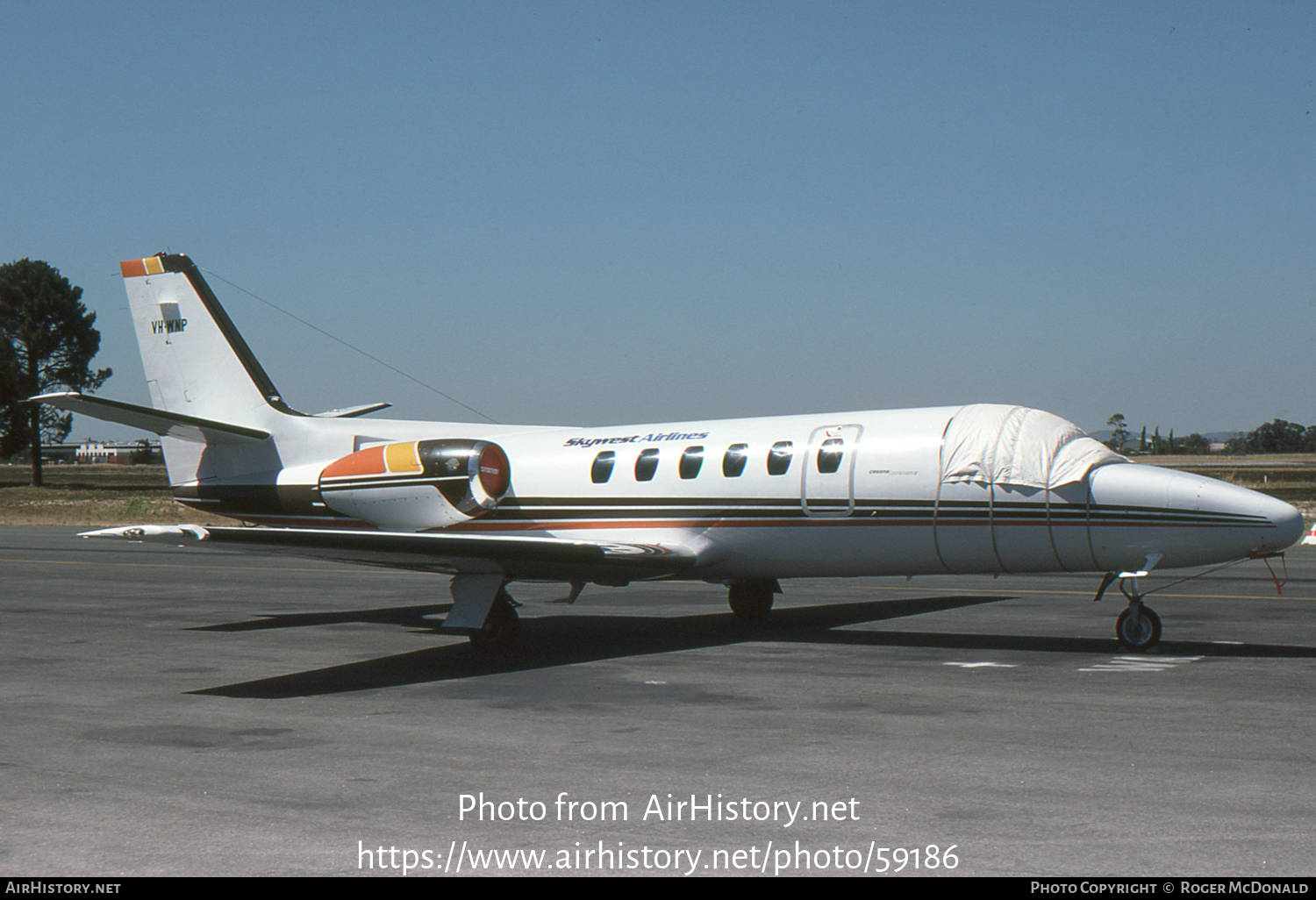 Aircraft Photo of VH-WNP | Cessna 550 Citation II | Skywest Airlines | AirHistory.net #59186