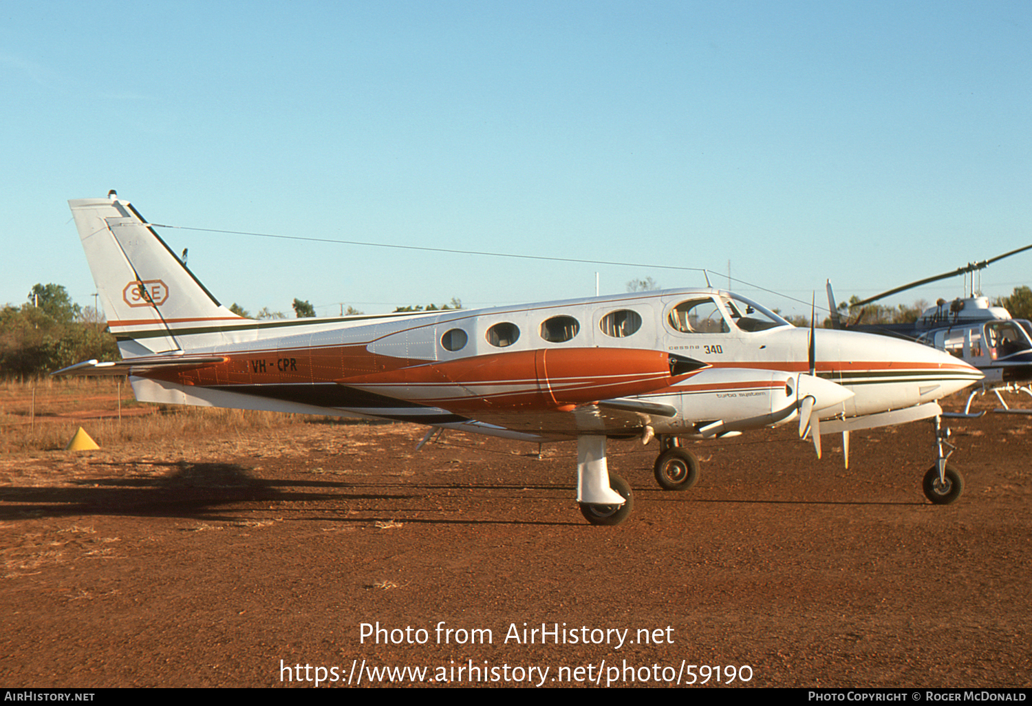 Aircraft Photo of VH-CPR | Cessna 340 | AirHistory.net #59190