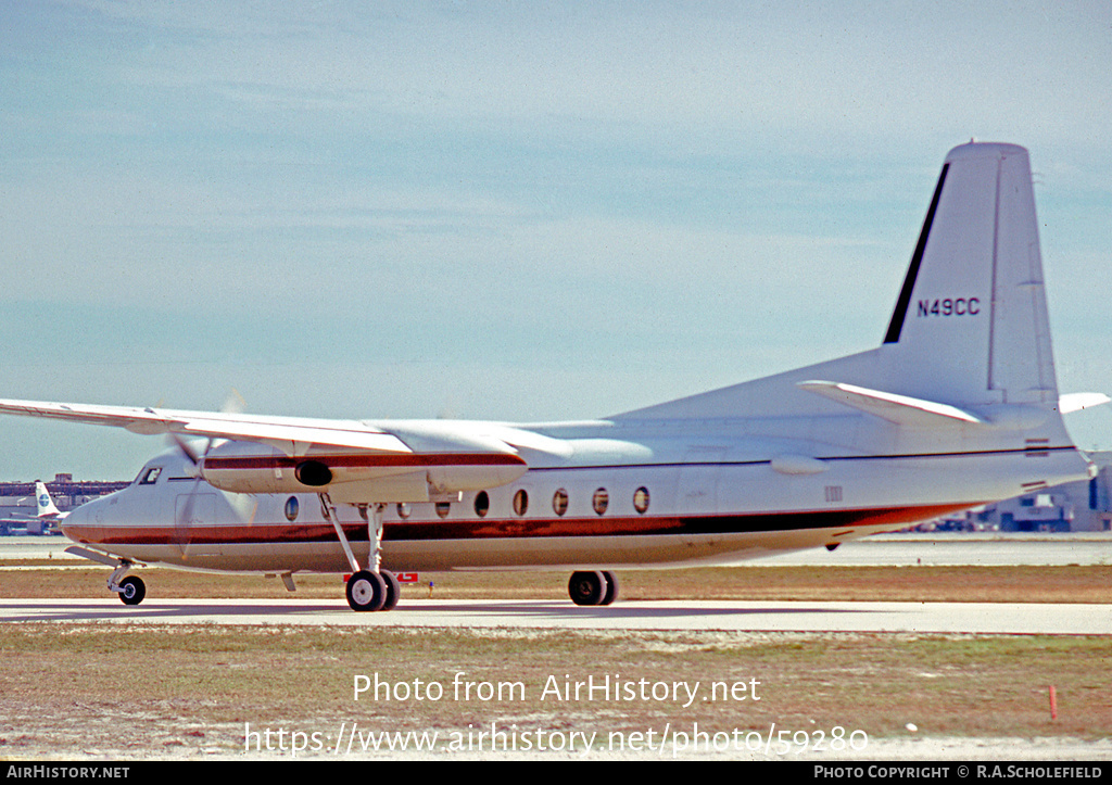 Aircraft Photo of N49CC | Fairchild F-27 | International Aviation | AirHistory.net #59280