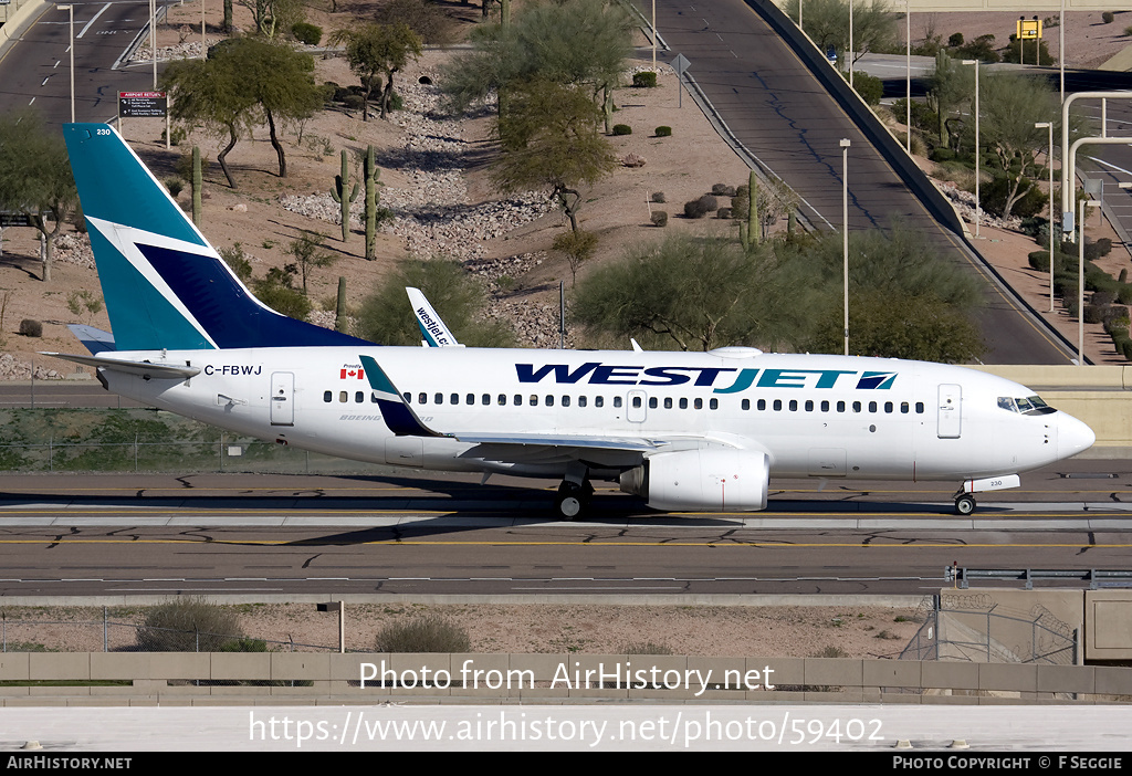 Aircraft Photo of C-FBWJ | Boeing 737-7CT | WestJet | AirHistory.net #59402