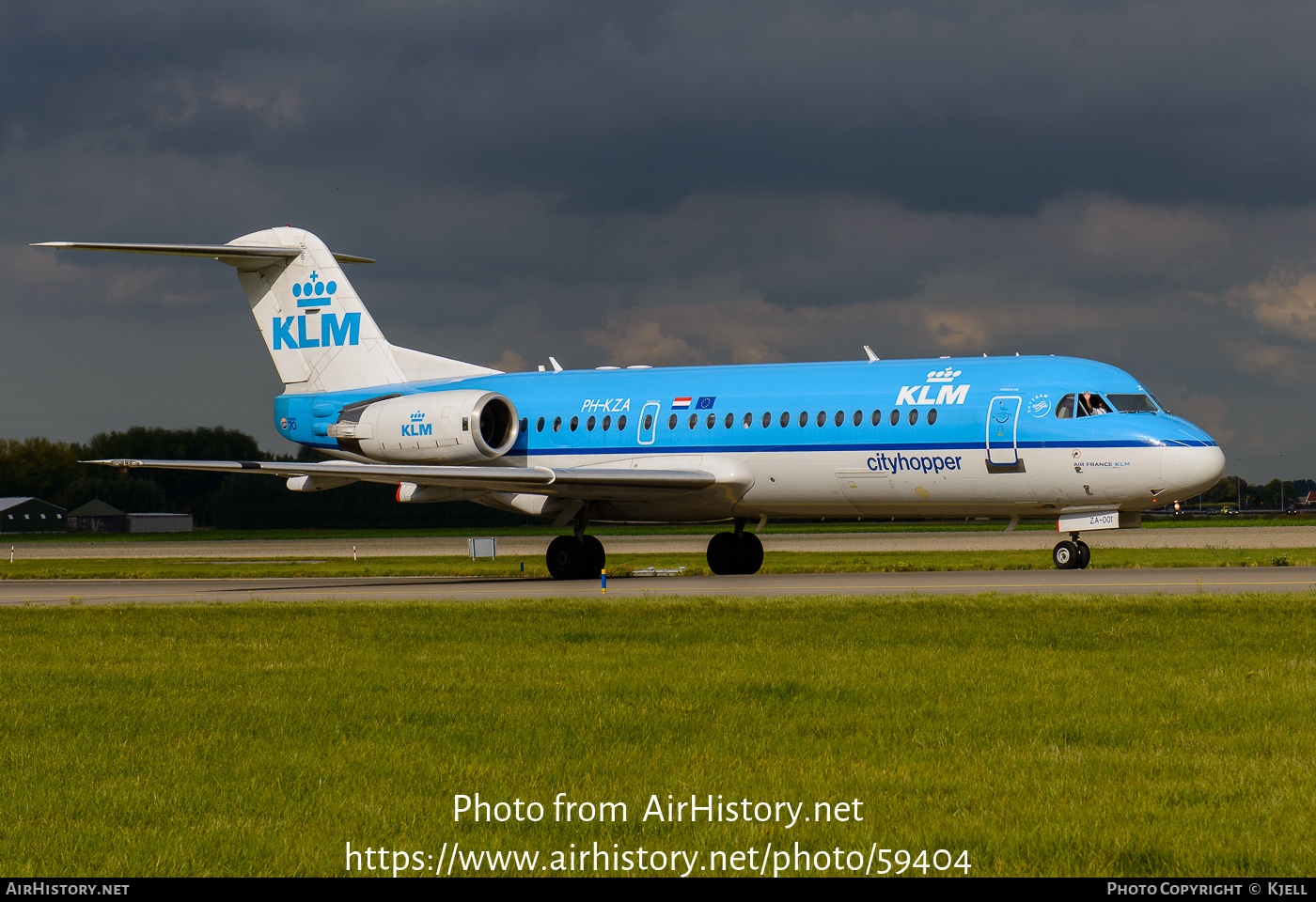 Aircraft Photo of PH-KZA | Fokker 70 (F28-0070) | KLM Cityhopper | AirHistory.net #59404