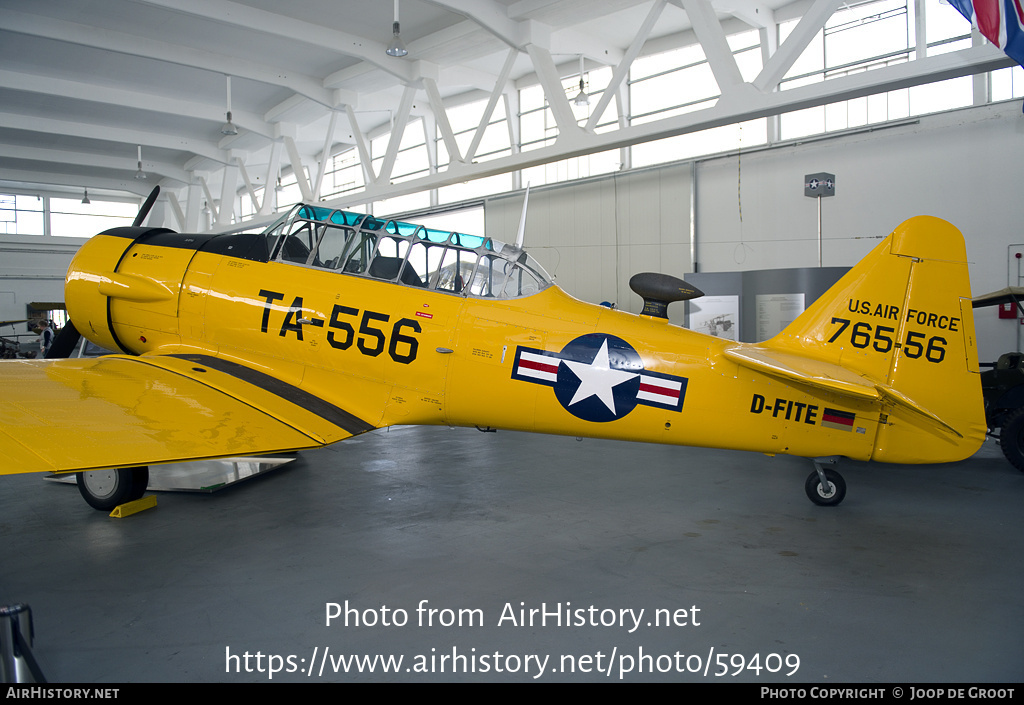 Aircraft Photo of D-FITE / 76556 | North American AT-16 Harvard II | USA - Air Force | AirHistory.net #59409