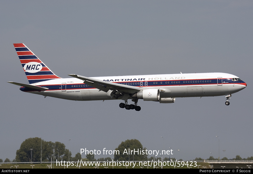 Aircraft Photo of PH-MCL | Boeing 767-31A/ER | Martinair | Martinair Holland | AirHistory.net #59423