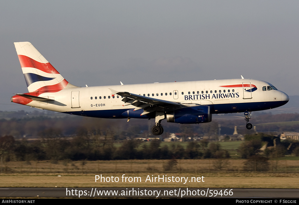 Aircraft Photo of G-EUOH | Airbus A319-131 | British Airways | AirHistory.net #59466