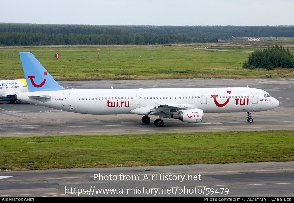 Aircraft Photo of EI-FBV | Airbus A321-211 | TUI | AirHistory.net #59479