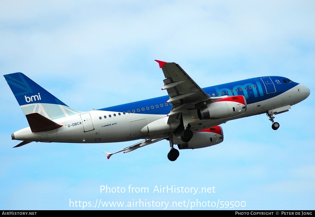 Aircraft Photo of G-DBCA | Airbus A319-131 | BMI - British Midland International | AirHistory.net #59500